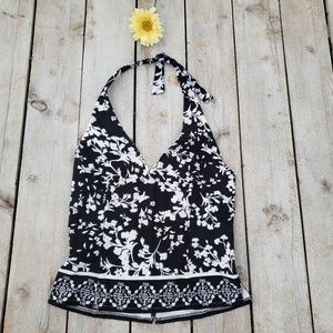 White House Black Market Floral Halter